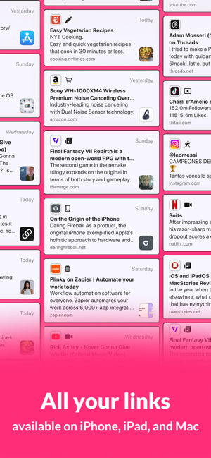 Plinky: Save & Bookmark Links Screenshot