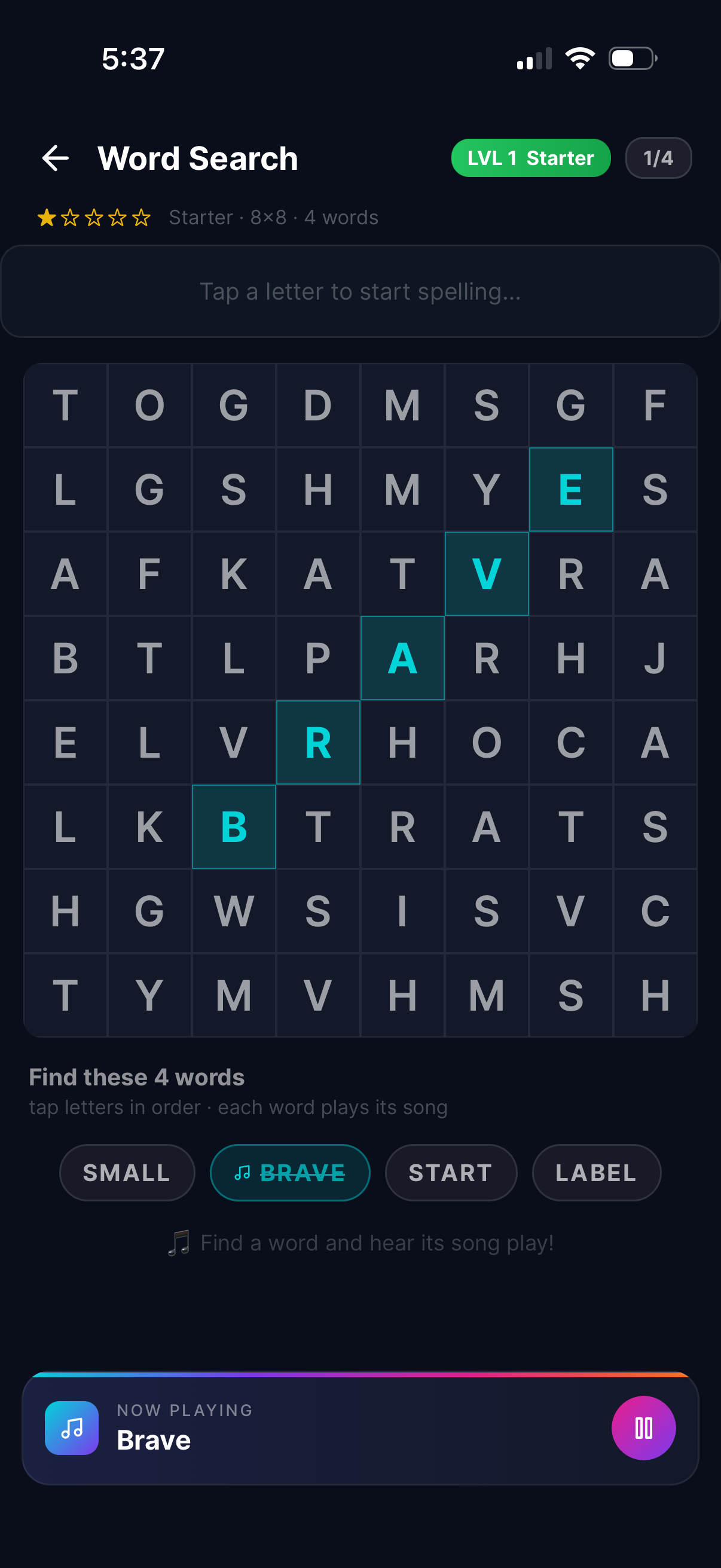 Wordbird: Music & Word Games screenshot 8