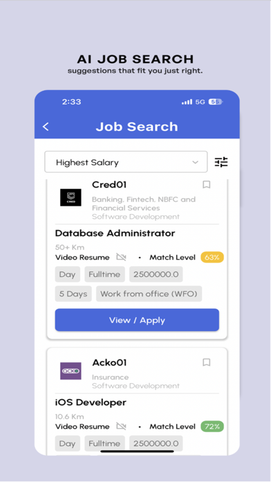 Unojobs Screenshot