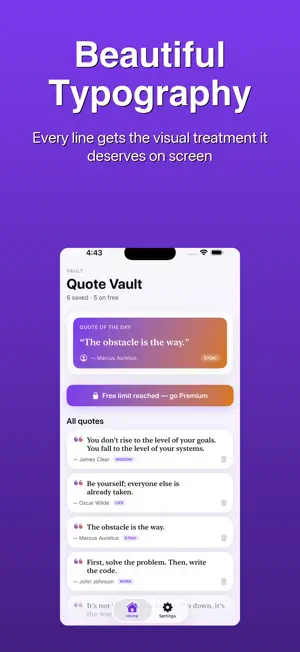 Quote Vault - Daily Inspo screenshot 2