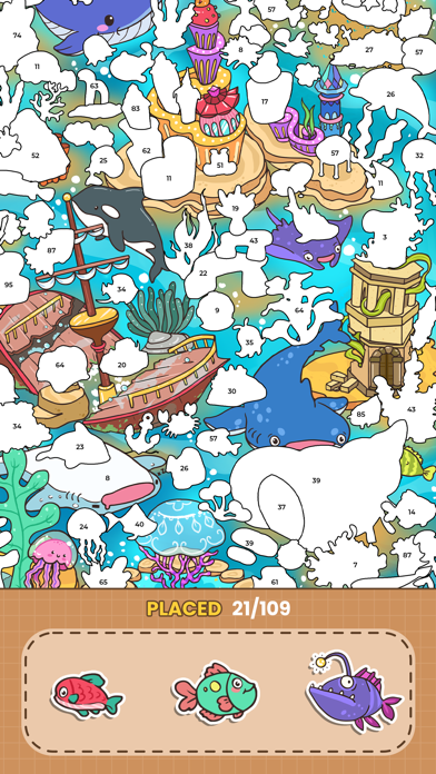 Sticker Book: Coloring Number Screenshot