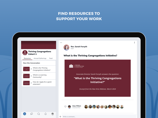 Leadership Ed at Duke Divinity iPad screenshot 2 - Social Networking app
