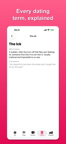 Red Flags: Dating Ick Tracker iPhone screenshot