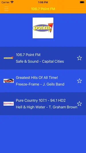 106.7 Point FM screenshot 1