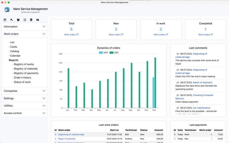 Screenshot #1 pour Nano Service Management