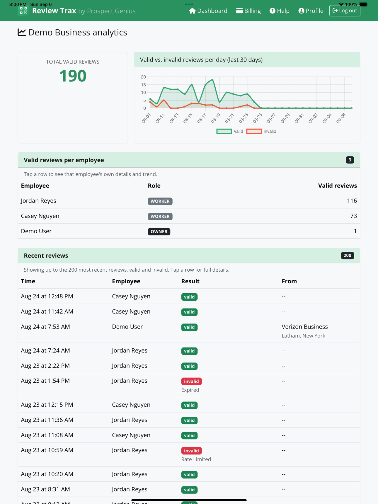 Screenshot 10 of Review Trax