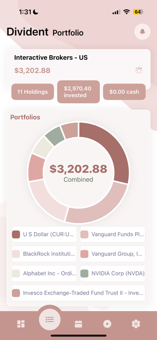 Circle Dividend Tracker Screenshot 2 of 5
