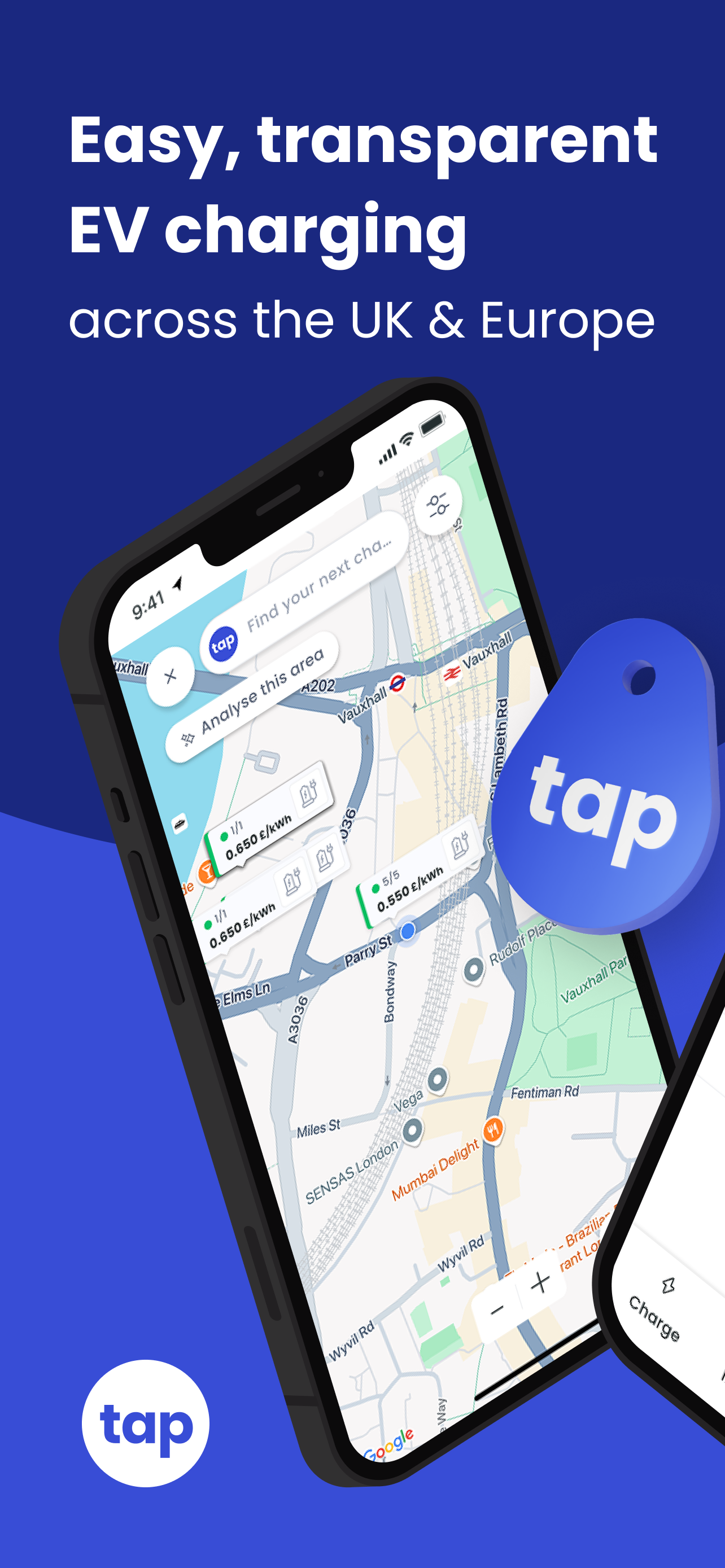 Tap Electric: EV charging