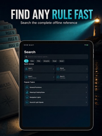 NavRules Pro: USCG Offline iPad screenshot