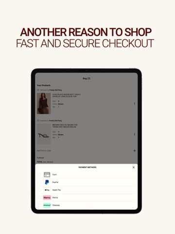 PrettyLittleThing iPad screenshot