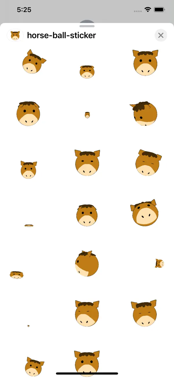 Screenshot #2 pour autocollant de boule cheval