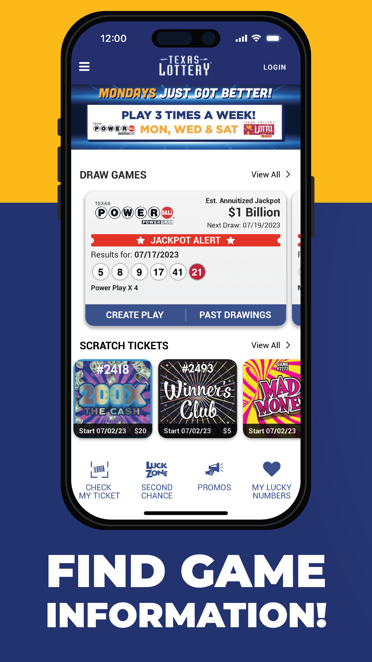 Texas Lottery Official App screenshot 2