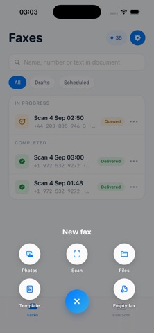 FaxPro — Fax from Your Phone iPhone screenshot