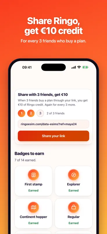 Ringo: eSIM for travel screenshot 10 of 10