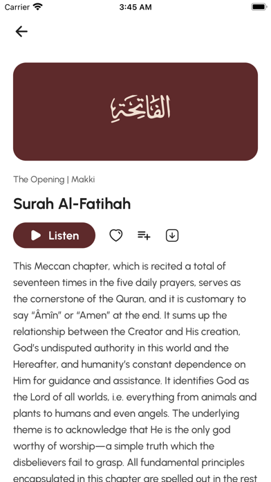 The Clear Quran Audiobook Screenshot