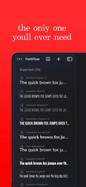 FontFlow screenshot 2