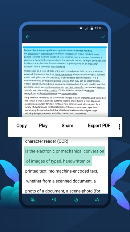 Text scanner Image to text