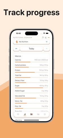 BeanThere: Nutrition Tracker iPhone screenshot
