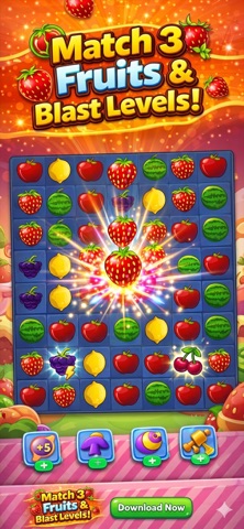 Fruit Crush: Match 3 Game Screenshot 1 of 6