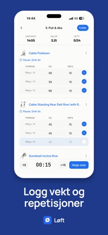 Løft - Workout app Screenshot 2 of 4