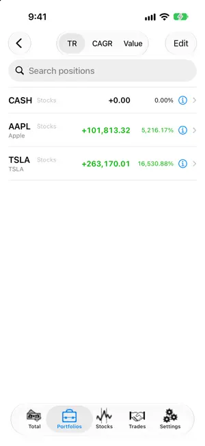 Total Return screenshot 2