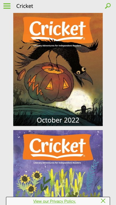 Cricket Mag: Literature & Art Screenshot