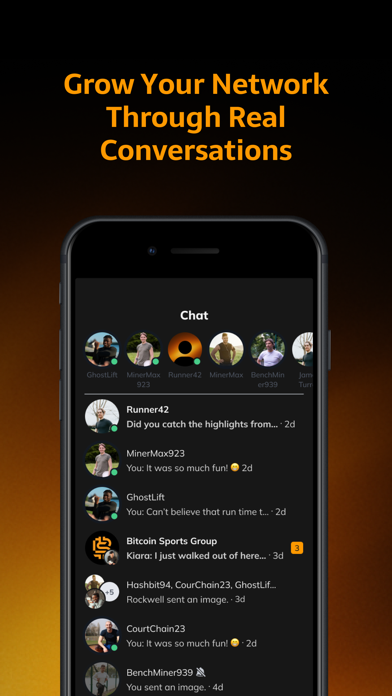 Bitcoin Sports Network iPhone screenshot 2 - Social Networking app