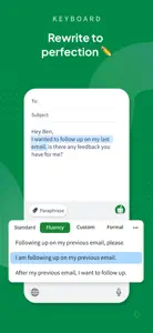 QuillBot - AI Writing Keyboard screenshot #3 for iPhone