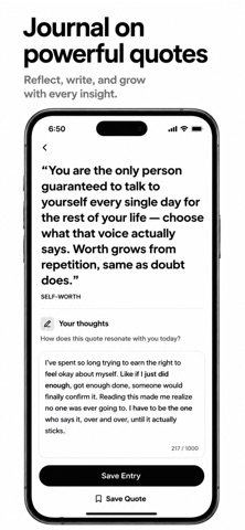 Listen Carefully: Daily Quotes iPhone screenshot