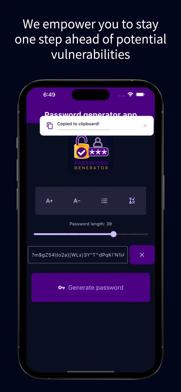 Screenshot #1 pour Pass Generator App