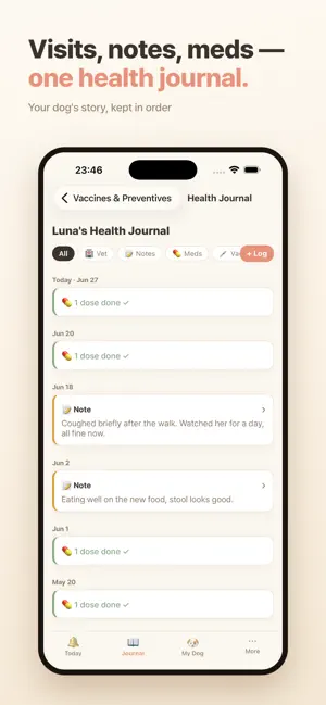 MungNote: Dog Health Journal screenshot 3