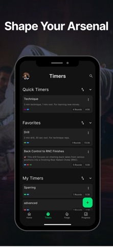 TapFlow: BJJ Timer & Drills screenshot