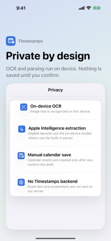 Timestamps - Calendar AI Screenshot 5 of 10