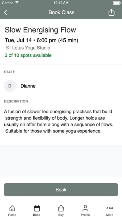 Lotus Yoga Studio screenshot