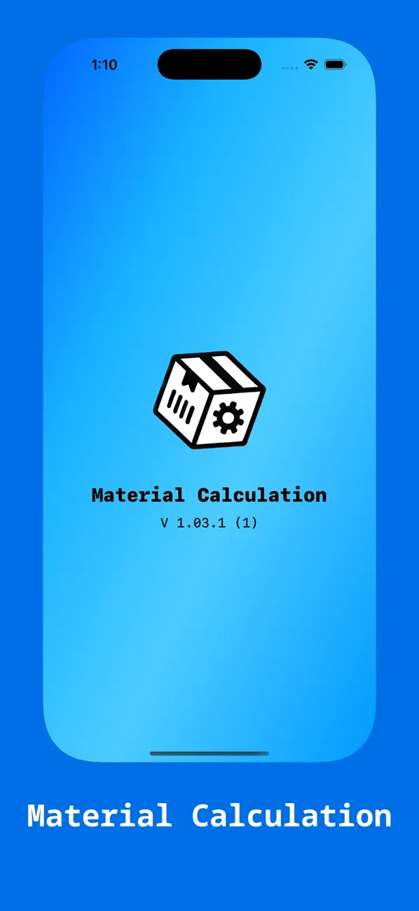 #1. MaterialCalculation (iOS) Podle: Hao Da-Wei