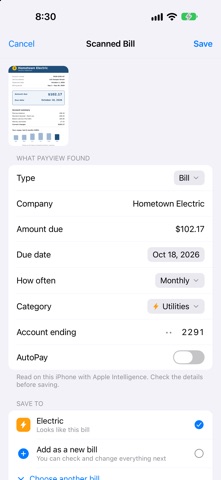 PayView: Bill Tracker screenshot 7