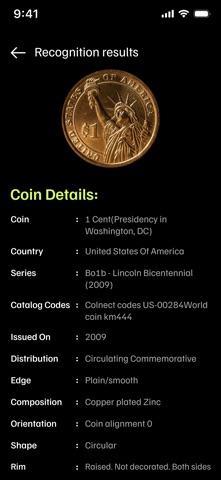 BankNote & Coin Identifier Screenshot 8 of 8