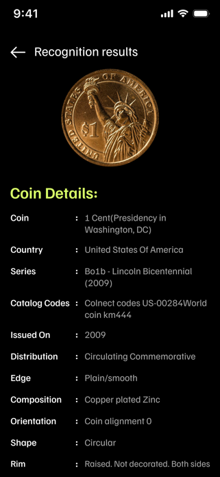 BankNote & Coin Identifier Screenshot 8 of 8