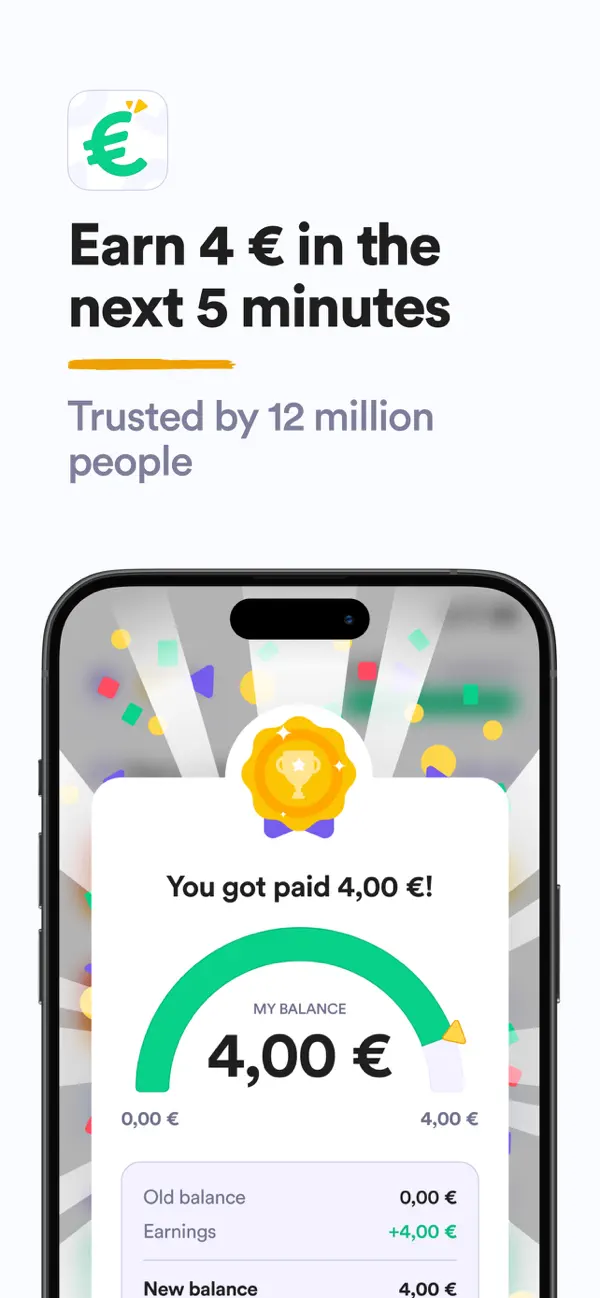 Screenshot #1 pour Eureka: Earn money for surveys