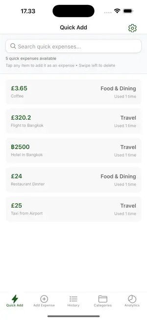 ExpenseGlobal: Travel & Costs screenshot 2