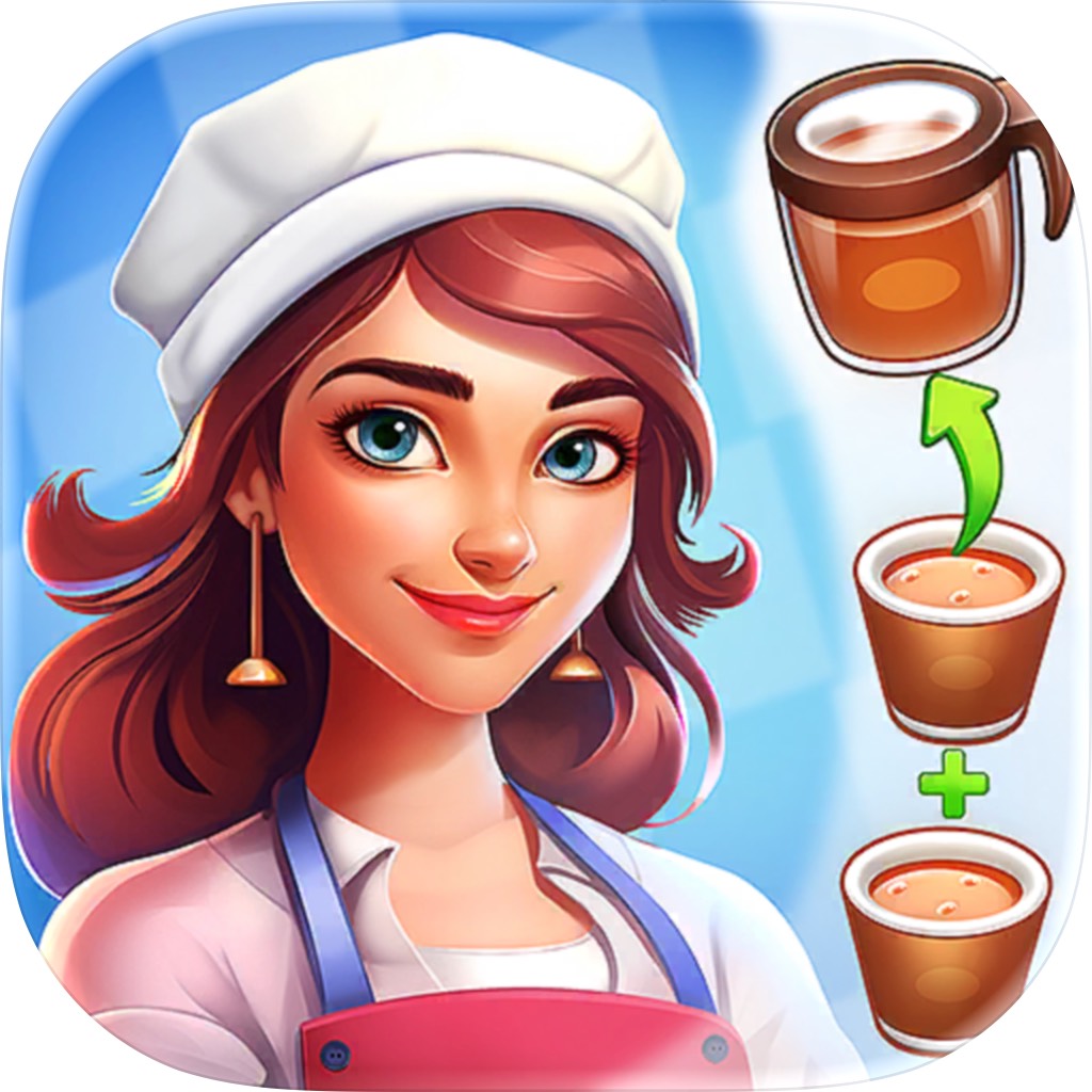 Apple App Store cover for Merge Kitchen Fun Puzzle Games