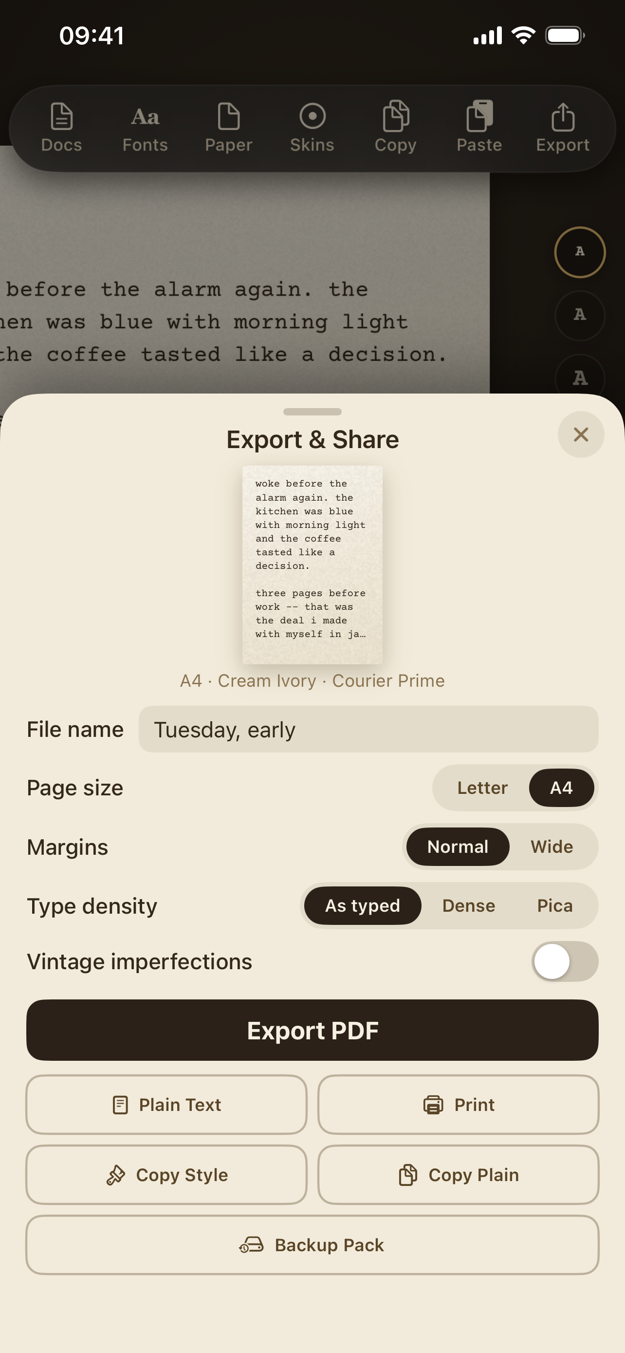 Typewright - Typewriter screenshot 3