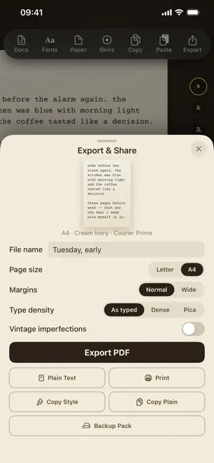 Typewright - Typewriter screenshot 3