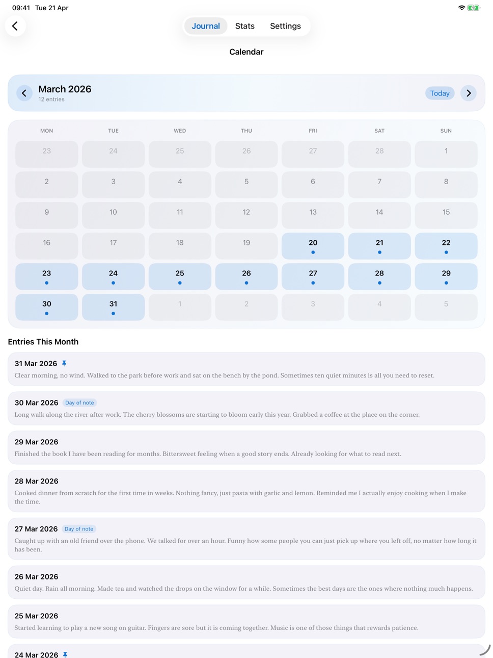 iPad screenshot