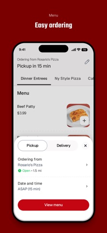 Rosario’s Pizza iPhone screenshot