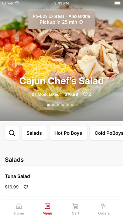 Po-Boy Express iPhone screenshot 2 - Food & Drink app