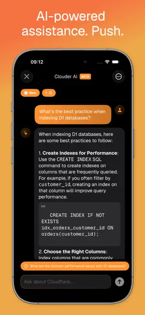 Clouder for Cloudflare iPhone screenshot 3