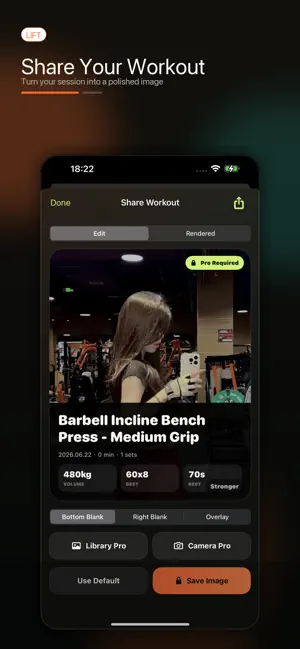 Lift: Gym Tracker Workout Log screenshot 4