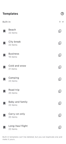 Pack Your Bags Checklist Screenshot 8 of 8