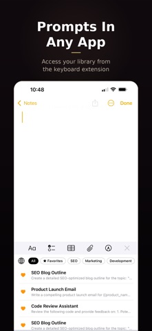 PromptKit: AI Prompt Manager iPhone screenshot